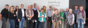 Die kulturinteressierten Besucher von der Wolfgang-Döring-Stiftung um ihren Vorstandsvorsitzenden Axel Hoffmann und vom Liberalen Kult(o)urkreis Mk 